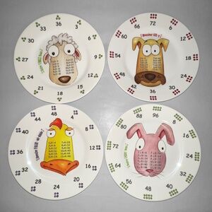 Kids "The Multiples" 4 Plates